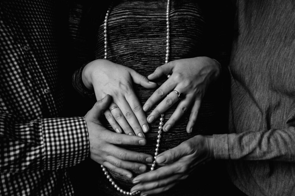 hands of pregnancy and generation